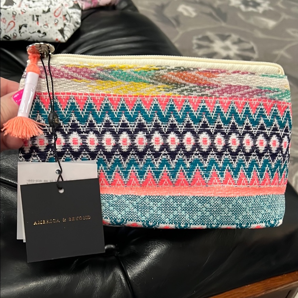 Multicolor Clutch Bag